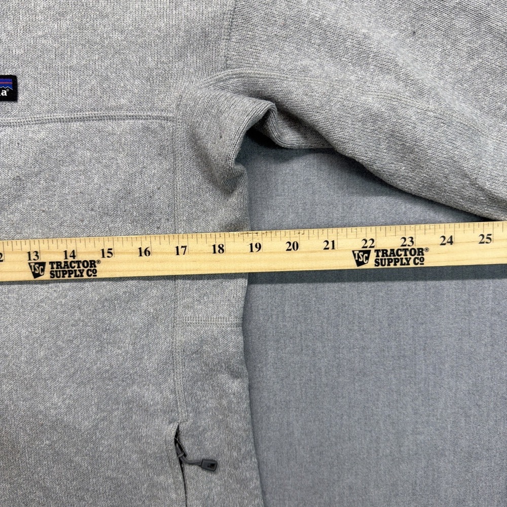 Patagonia Womens Large Gray 1/4 Button Snap Pullover Fleece - Picture 6 of 6